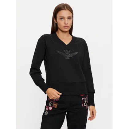 Zdjęcie Aeronautica Militare Bluza 242FE1969DF541 Czarny Regular Fit