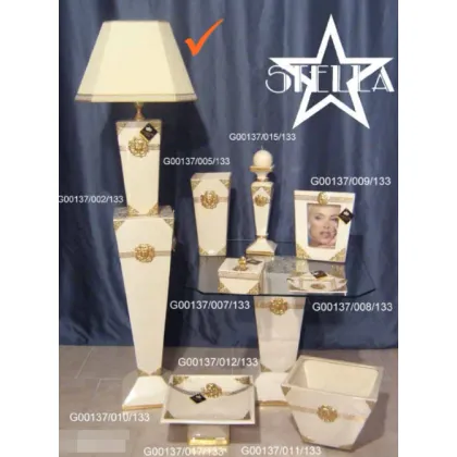 Picture Ceramic square desk lamp