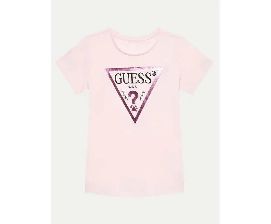obrazek 1 Guess T-Shirt J73I56K 8HM0 Różowy Regular Fit