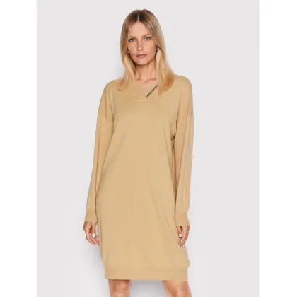 Zdjęcie Peserico Sukienka dzianinowa S92197F12K Beżowy Relaxed Fit