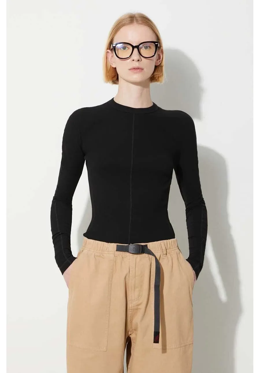 obrazek 1 Y-3 longsleeve bawełniany kolor czarny