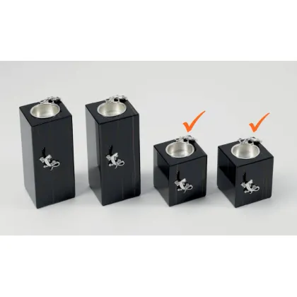 Picture Decorative small tealight candle holders with nickel-plated decorations