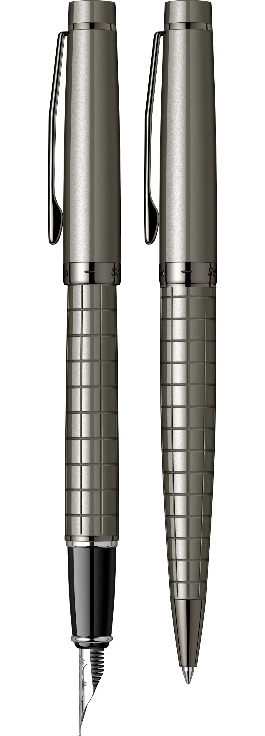 obrazek 5 Zestaw Pióro Wieczne - Długopis Honor 38 Carbon Grey