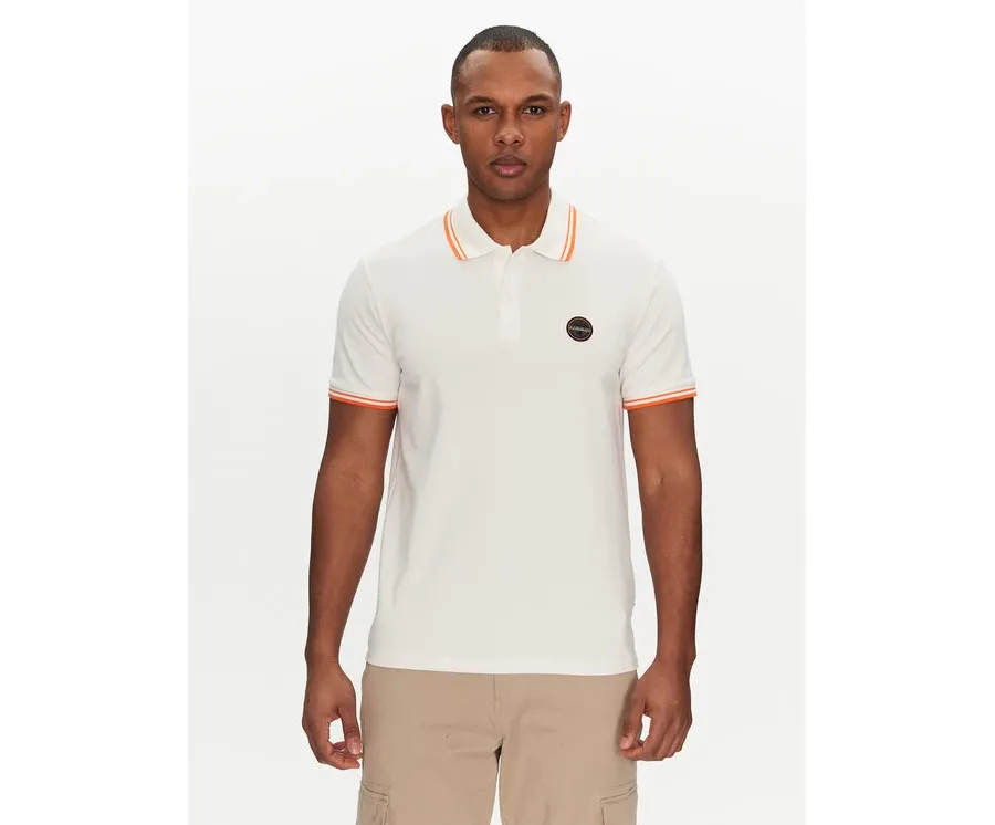 obrazek 1 Napapijri Polo E-Macas NP0A4ID5N1A1 Biały Regular Fit