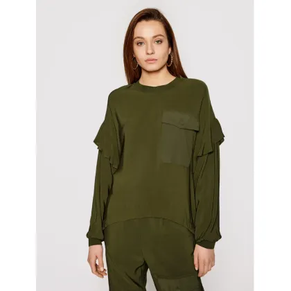 Zdjęcie TWINSET Bluzka 211TT2163 Zielony Regular Fit