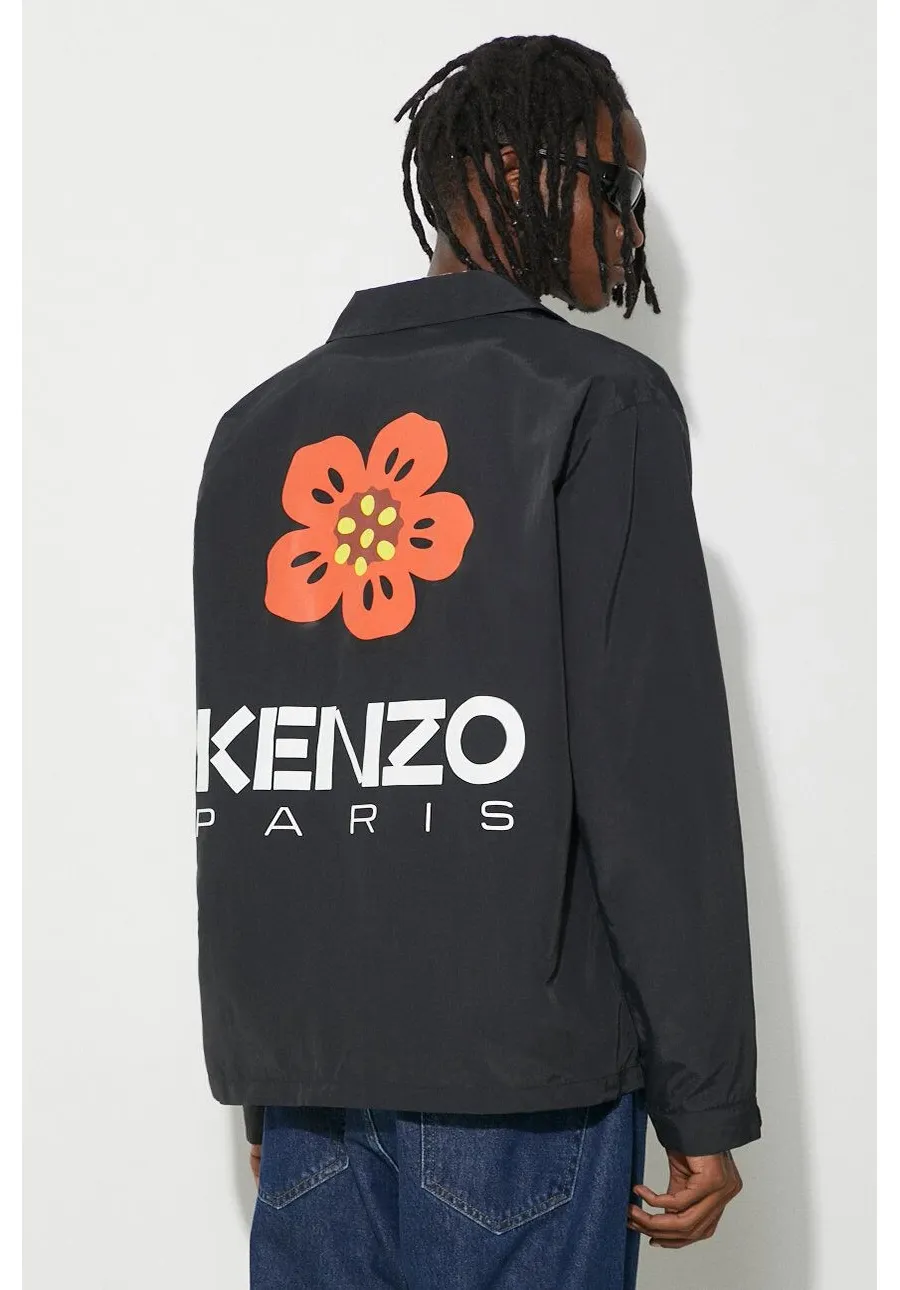 obrazek 1 Kenzo kurtka Boke Placed Light Coach męska kolor czarny przejściowa FD55BL0619NT.99J