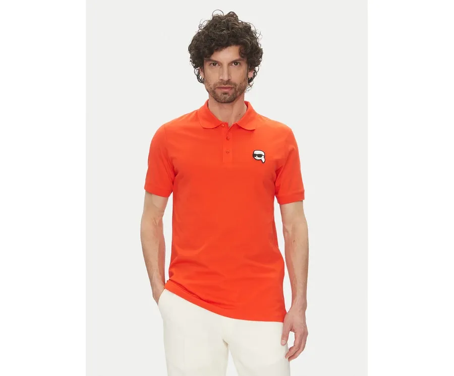 obrazek 1 KARL LAGERFELD Polo 745710 552224 Czerwony Regular Fit