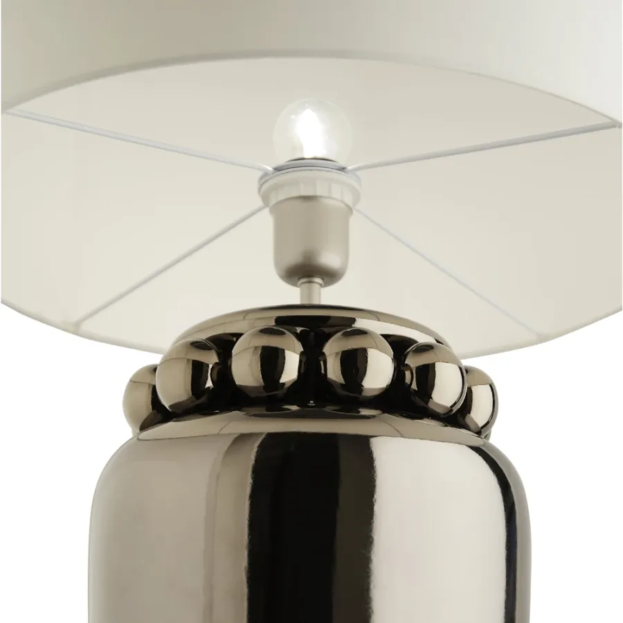 obrazek 5 Ceramiczna lampa stołowa z kulkami w górnej części H.44xL.23xP.23 cm