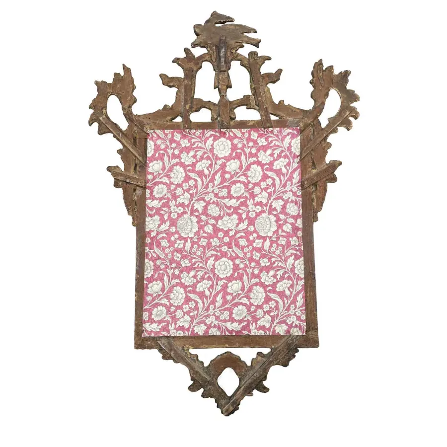 obrazek 4 Szykowna antyczna para złotych luster z XIX wieku