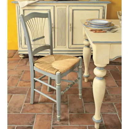 Zdjęcie Włoskie krzesło z toczonymi nogami - Interiors Italia