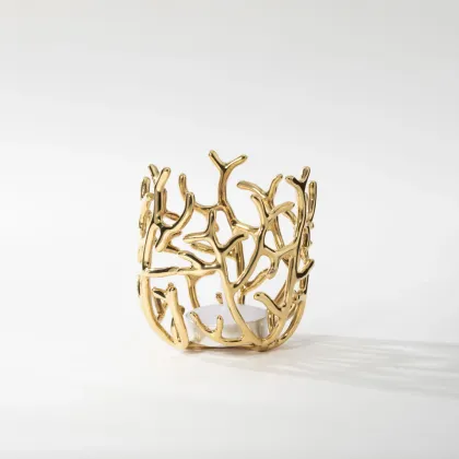 Picture Candlestick with a golden color