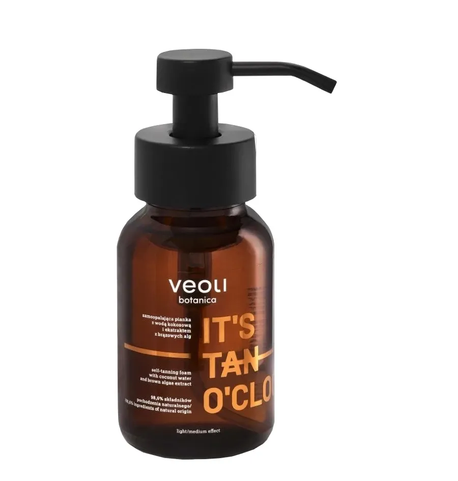 obrazek 1 Veoli Botanica Its Tanoclock Samoopalająca pianka z Wodą Kokosową i Ekstraktem z Brązowych Alg 240 ml