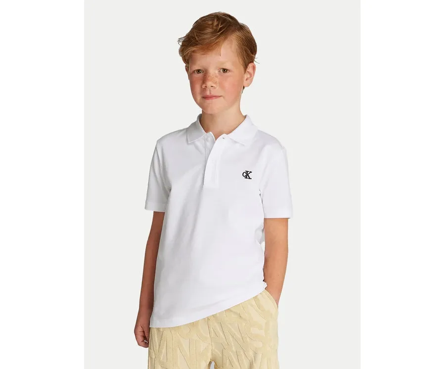 obrazek 1 Calvin Klein Jeans Polo Essential IB0IB02486 Biały Regular Fit