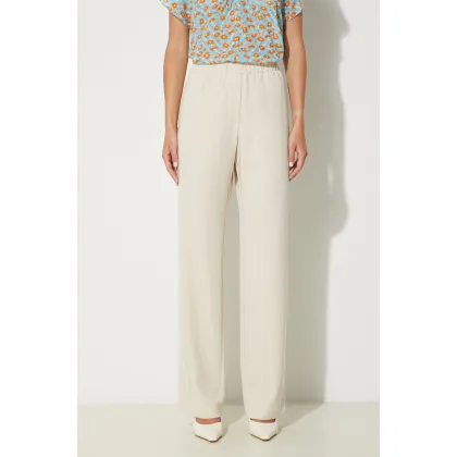 Zdjęcie Samsoe Samsoe spodnie Hoys damskie kolor beżowy proste high waist F16304674