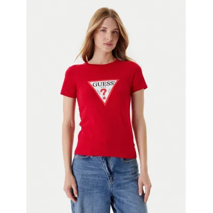 Zdjęcie Guess Jeans T-Shirt W4YI04 J1314 Czerwony Slim Fit