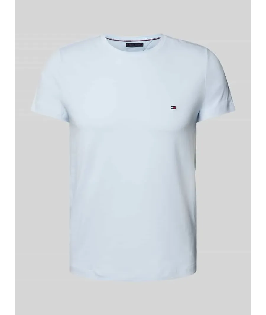 obrazek 1 Tommy Hilfiger T-Shirt MW0MW10800 Błękitny Slim Fit