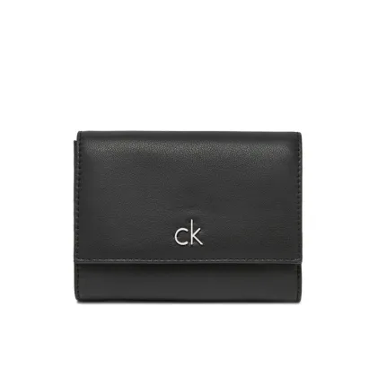 Zdjęcie Calvin Klein Mały Portfel Damski Ck Re-Lock Medium Trifold LV04F1035G Czarny
