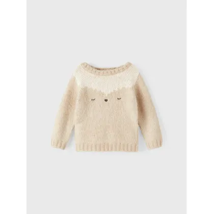 Zdjęcie NAME IT Sweter 13207086 Beżowy Regular Fit