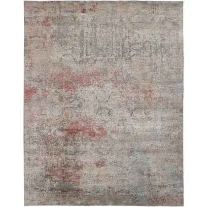 Picture Subtle red-gray exclusive 3D carpet - SEDUCTION 740138