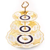 Zdjęcie 3-piętrowa porcelanowa patera