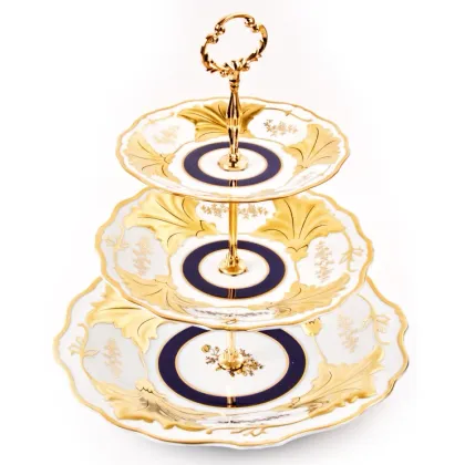 Zdjęcie 3-piętrowa porcelanowa patera