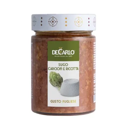 Zdjęcie Smaczny sos do makaronów z pomidorów, karczochów i sera Ricotta 300g