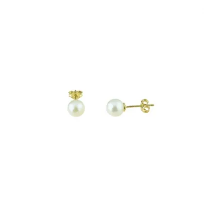 Zdjęcie Eleganckie kolczyki z perłami średnica 6mm.