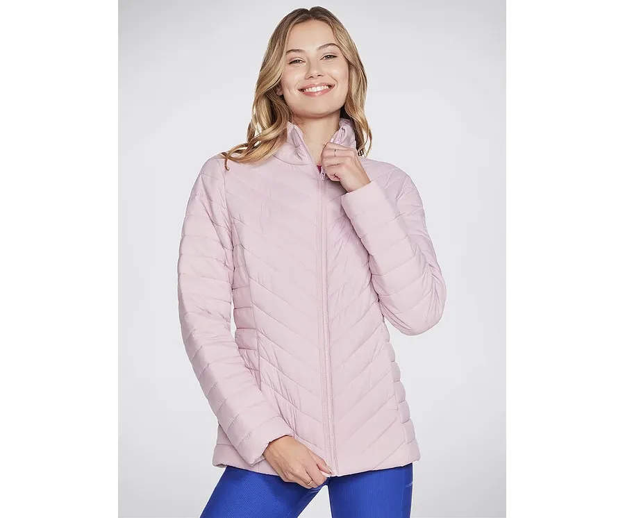 obrazek 1 Skechers Kurtka anorak Goshield Everyday Jacket JA6 Różowy Regular Fit