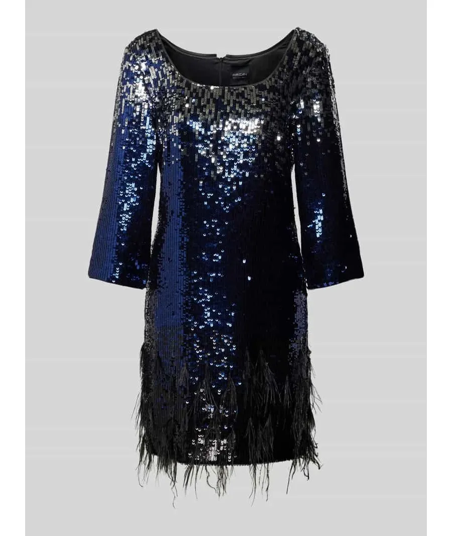 obrazek 1 Sukienka midi z cekinowym obszyciem