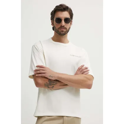 Zdjęcie Polo Ralph Lauren t-shirt bawełniany męski kolor beżowy z nadrukiem 710950133001