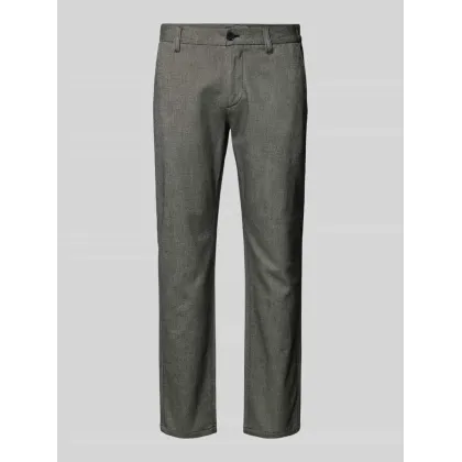 Zdjęcie Chinosy o kroju shaped fit z mieszanki bawełny ze szlufkami na pasek model ‘STIG SHAPED’