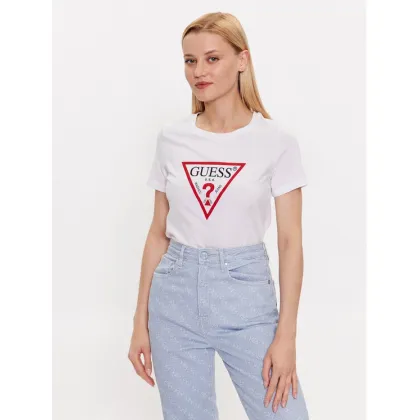 Zdjęcie Guess T-Shirt W1YI1B I3Z14 Biały Slim Fit