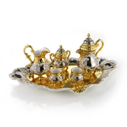 Picture Stylish ceramic coffee cup in baroque style - Ceramiche ML