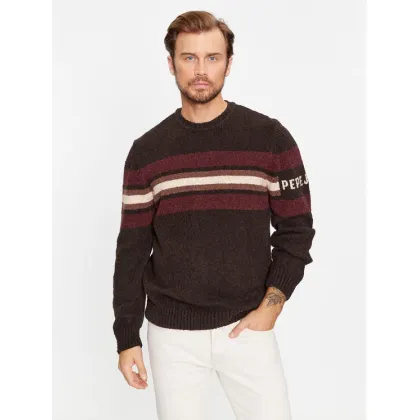 Zdjęcie Pepe Jeans Sweter Scott PM702370 Brązowy Regular Fit