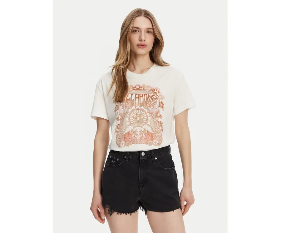 obrazek 1 Billabong T-Shirt EBJZT00424 Biały Relaxed Fit