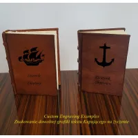 Zdjęcie Klasyczny skórzany notes w twardej oprawie