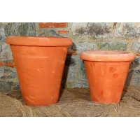 Picture Oblong terracotta flower pot for the garden - Fornace Masini