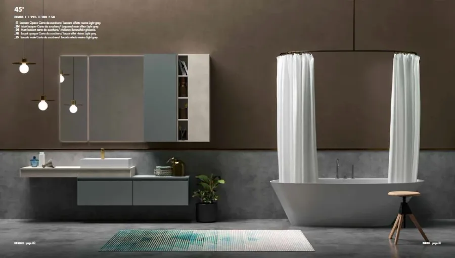 obrazek 2 Nowoczesny i designerski komplet mebli łazienkowych - Birex