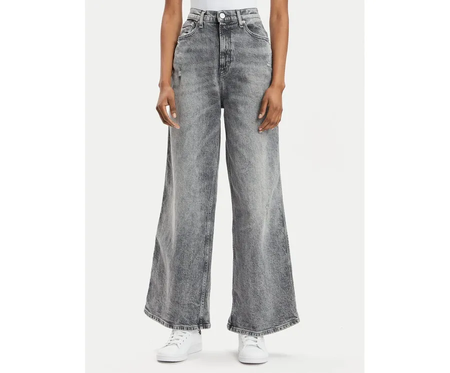 obrazek 1 Tommy Jeans Jeansy Claire DW0DW17607 Szary Wide Leg