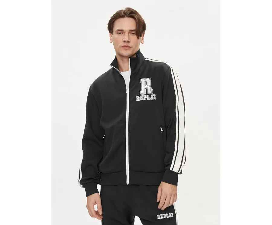 obrazek 1 Replay Bluza M6704.000.23590 Granatowy Regular Fit REPLAY