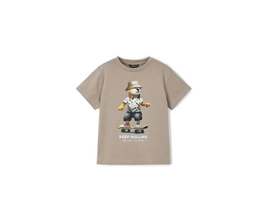 obrazek 1 Mayoral T-Shirt 3041 Beżowy Regular Fit