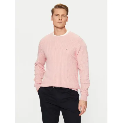 Zdjęcie Tommy Hilfiger Sweter MW0MW37400 Różowy Slim Fit