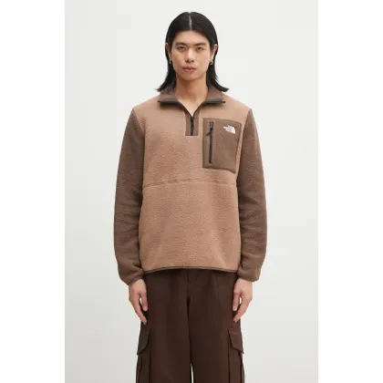 Zdjęcie The North Face bluza sportowa Yumiori kolor brązowy wzorzysta NF0A883S5QA1