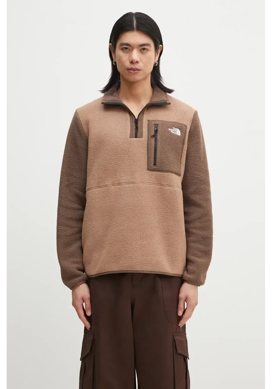 obrazek 1 The North Face bluza sportowa Yumiori kolor brązowy wzorzysta NF0A883S5QA1