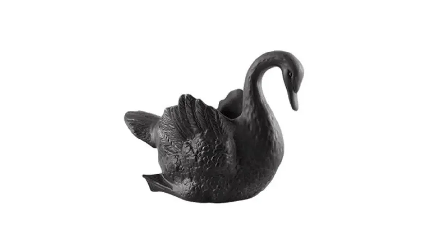 obrazek 2 Dekoracyjna rzeźba łabędzia z porcelany