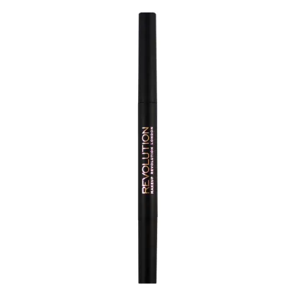 Zdjęcie MAKEUP REVOLUTION Duo Brow Definer Pencil Kredka do brwi Dark Brown 0,3g MR Dark Brown 0.2 g MakeUp Revolution