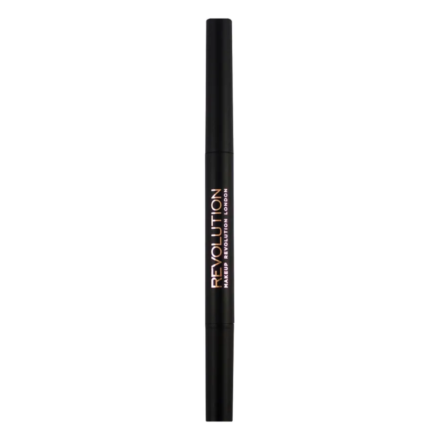 obrazek 1 MAKEUP REVOLUTION Duo Brow Definer Pencil Kredka do brwi Dark Brown 0,3g MR Dark Brown 0.2 g MakeUp Revolution