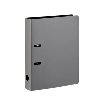 Zdjęcie Luksusowy skórzany segregator na dokumenty w kolorze szarym