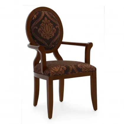 Zdjęcie Luksusowy fotel art deco z mieniącym materiałem - Sevensedie