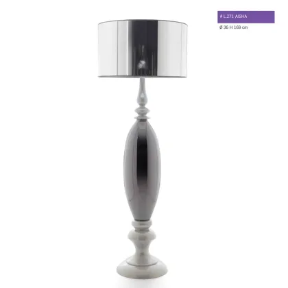 Picture A stunning large ceramic lamp, 169 cm
